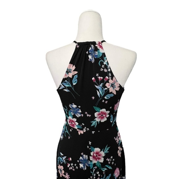 Candie's Green Halter Sheath Maxi Dress - Picture 6 of 16